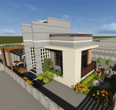 Modern commercial building in Dholera Smart City