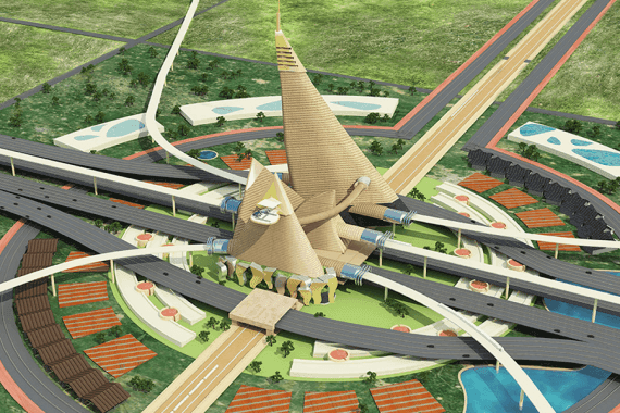 Iconic architectural landmark in Dholera Smart City