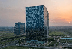 GIFT City at sunset